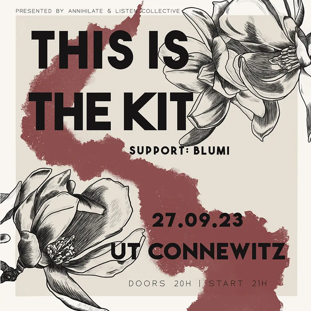 Instagram Post for this ist the kit Gig Poster illustrated by Ronja Hollkott