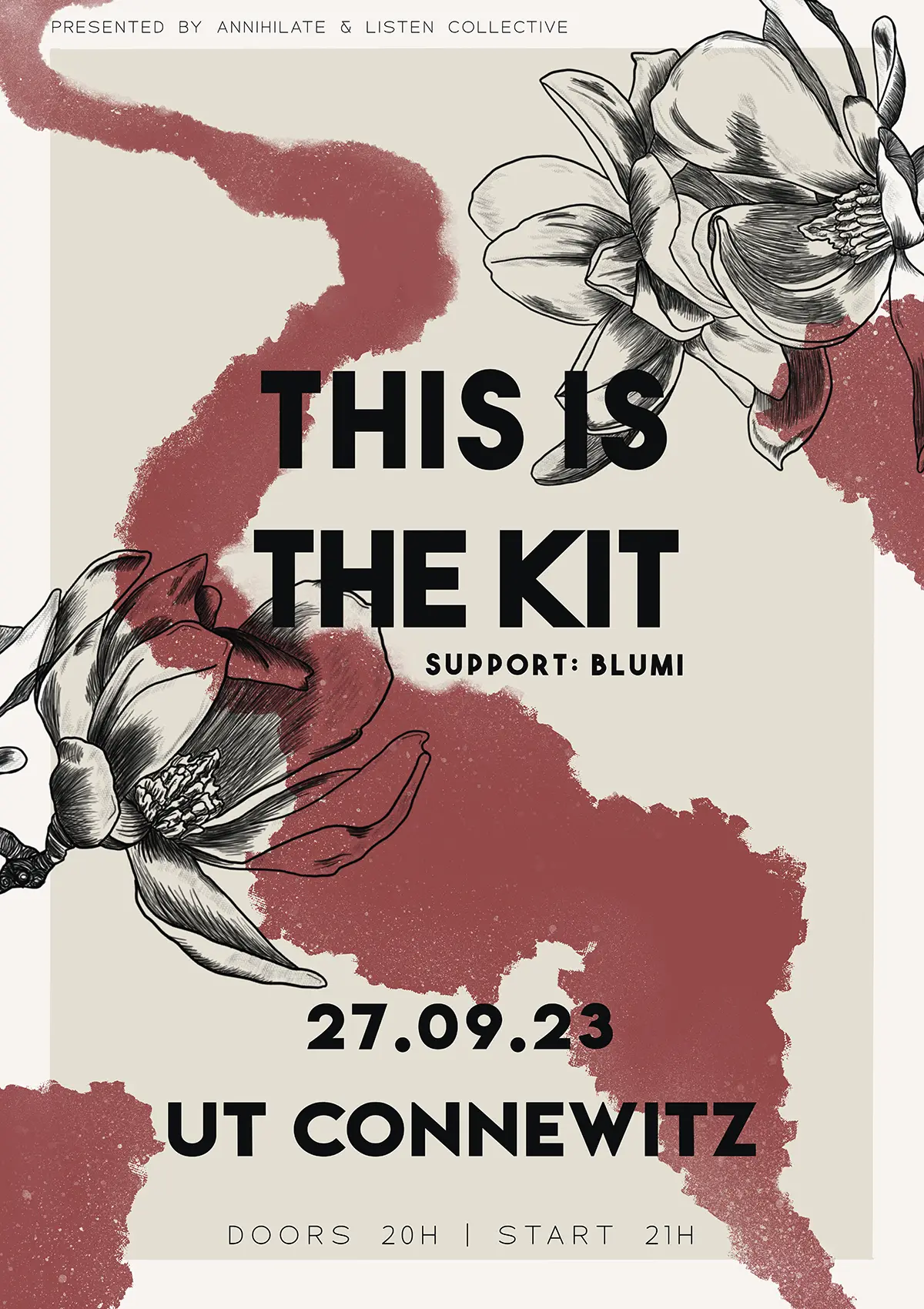 This is the Kit Gig Poster illustrated by Ronja Hollkott